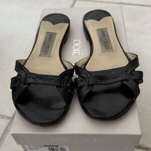 Jimmy Choo Elegant Black Mules